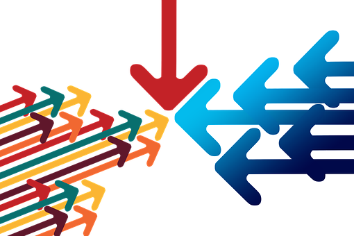 Image Of Arrows, Showing Integration - Radical Centrism (510x340), Png Download