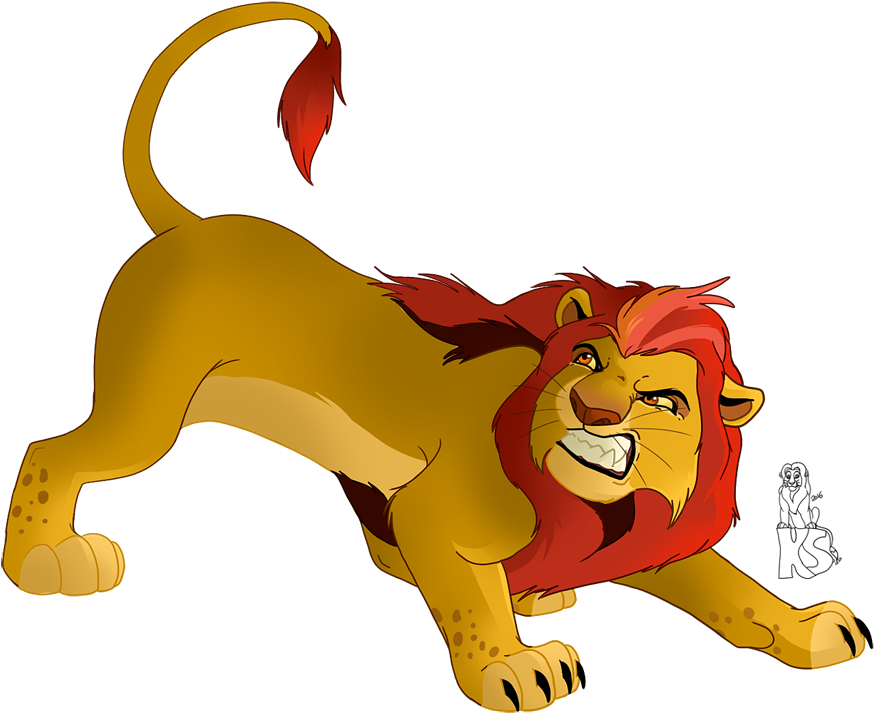 Best Lion - Angry Lion King Simba (1000x805), Png Download