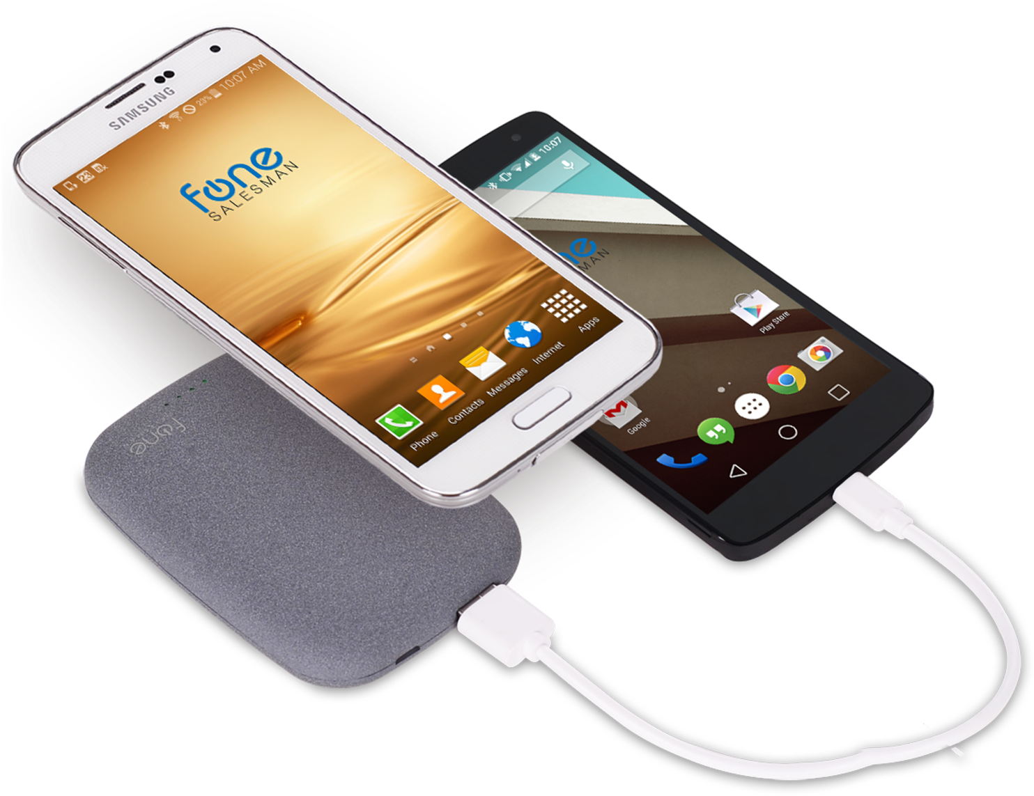 Qistone The Completely Wireless Portable Charger - Fonesalesman Woodpuck: Bamboo Edition Qi Wireless Charger (2048x1682), Png Download