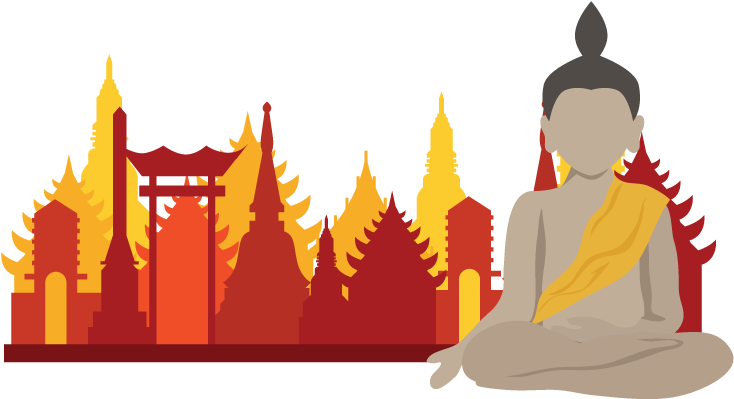 Temples Tour Deals - Gautama Buddha (777x406), Png Download