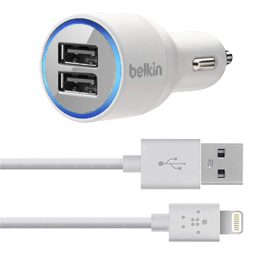 Car Charger Flipkart, Car Mobile Charger Price, Best - Belkin Car Charger Dual (372x372), Png Download