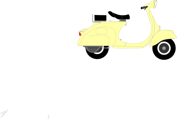Scooter Vector Clip Art Library - Scooter Clip Art (600x404), Png Download