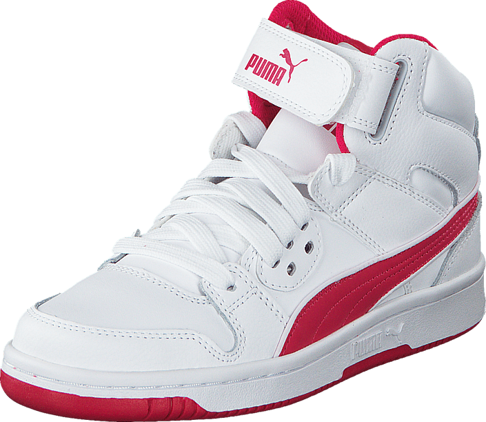 Puma Puma Rebound Street L Jr White Rose Red 54363 - Puma Rebound Street L (705x612), Png Download