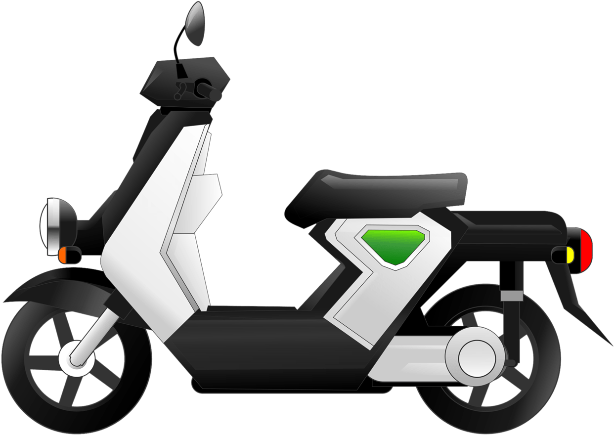 Free To Use & Public Domain Scooter Clip Art - Clip Art (1400x982), Png Download