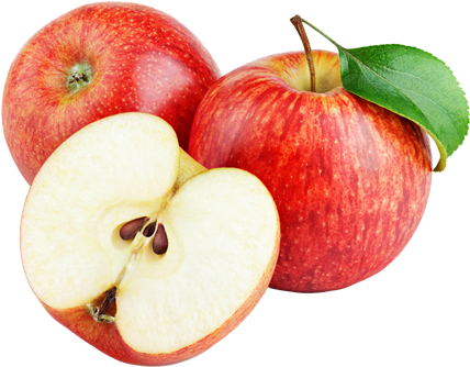 Fresh Fruit, Produce & Vegetables, Fruit Baskets - Apfel Halb (500x500), Png Download