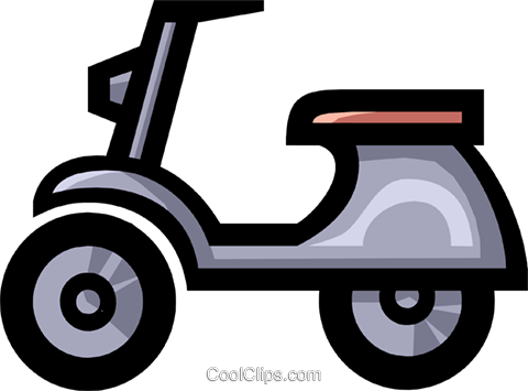Symbol Of A Motor Scooter Royalty Free Vector Clip - Clip Art (480x355), Png Download