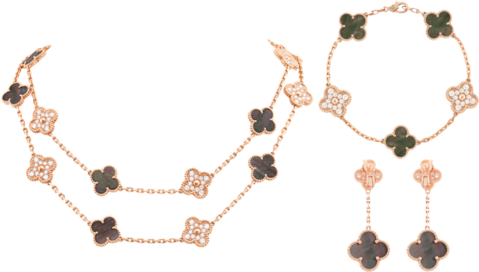Van Cleef & Arpels - Bracelet Van Cleef Alhambra (700x415), Png Download