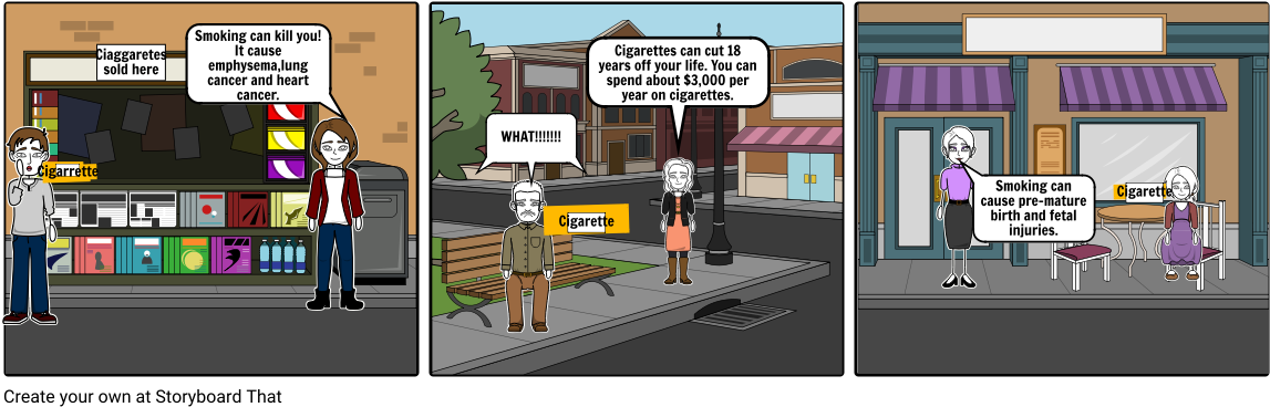 Smoking Lesson - Cartoon (1164x385), Png Download