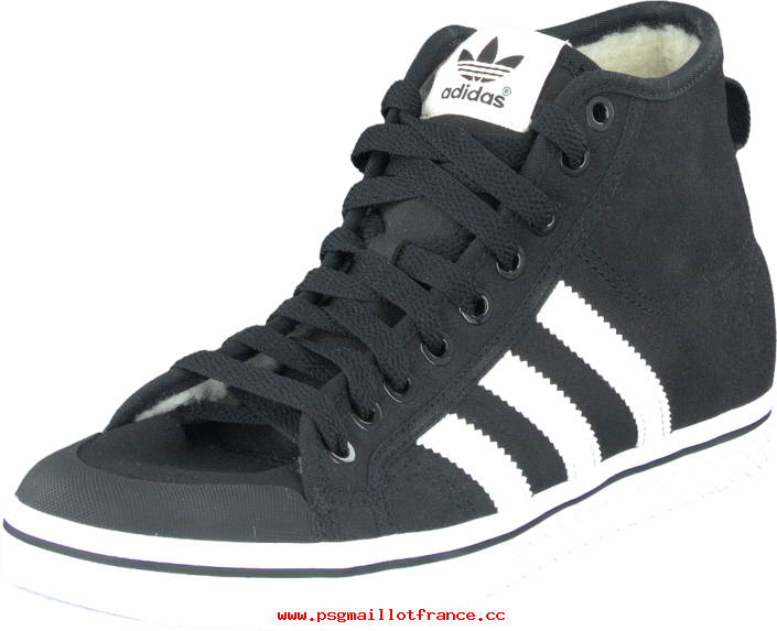 Adidas Originals Honey Stripes Mid W Core Black/chalk - Shoe (705x573), Png Download