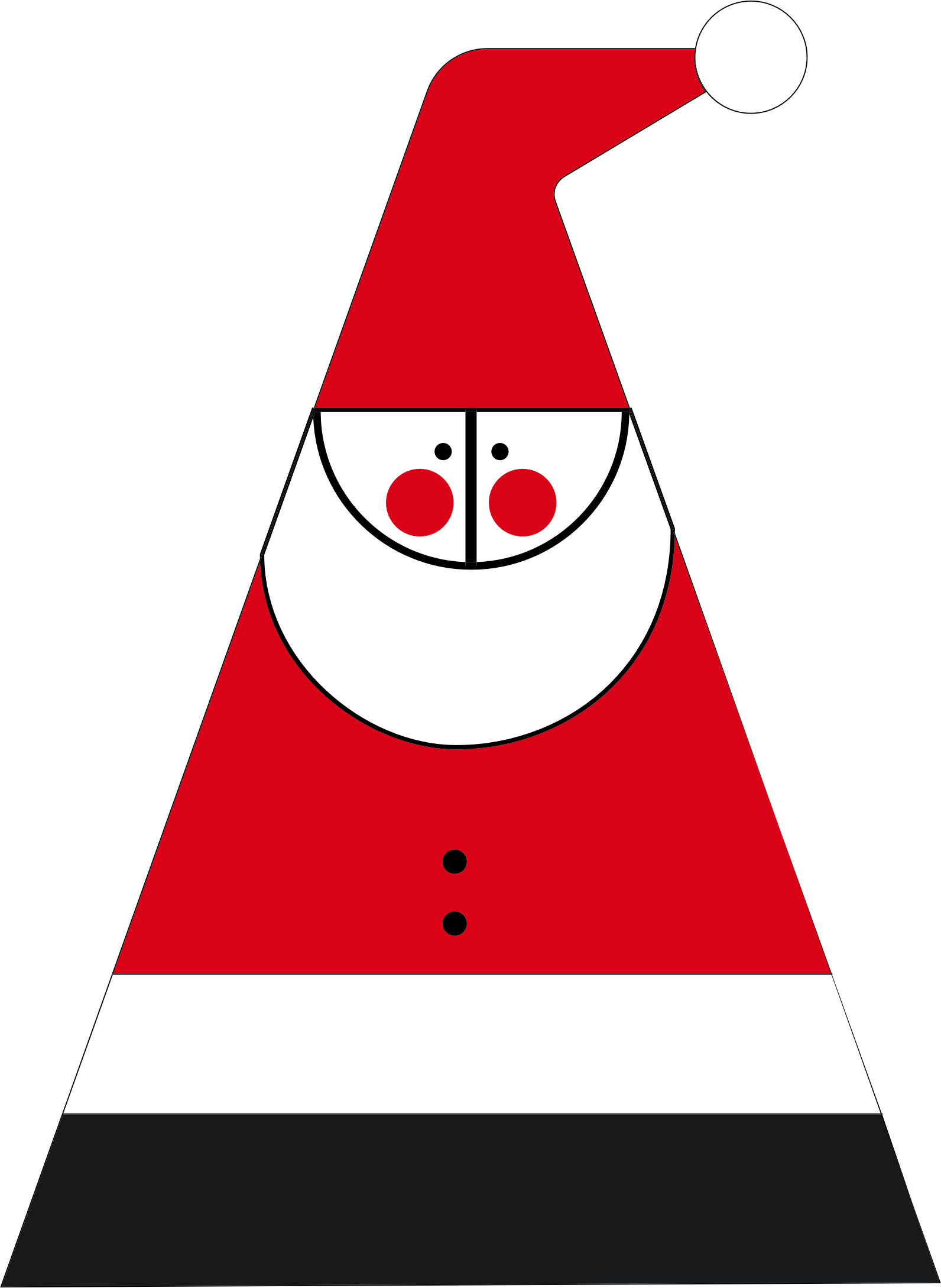 This Free Icons Png Design Of Abstract Santa Claus (1592x2178), Png Download
