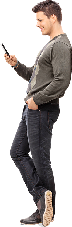 Be More Connected To T - Standing Png (237x747), Png Download