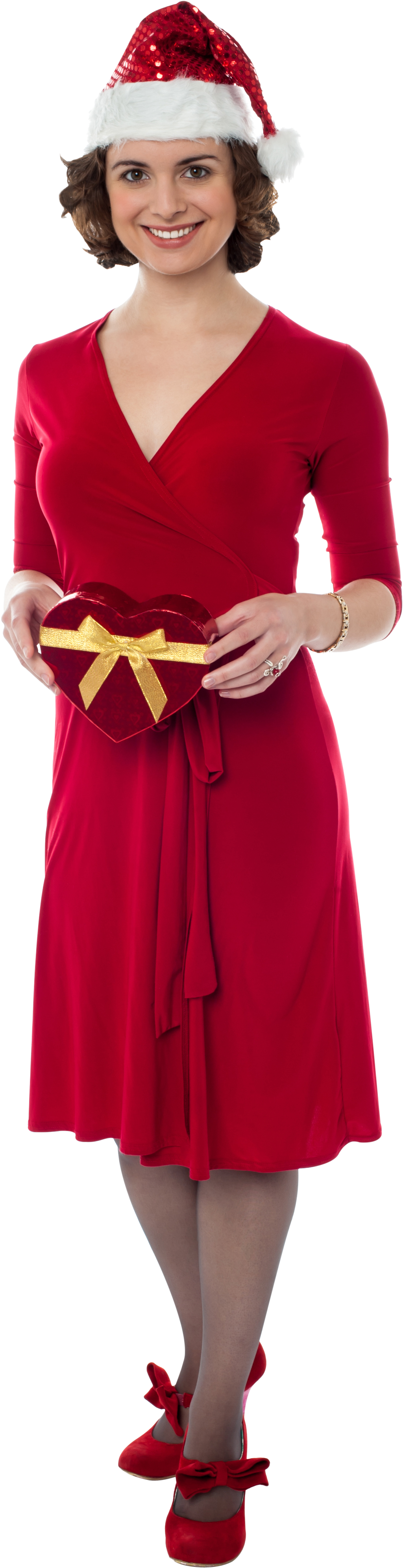 Female Santa Claus Png Image - Dress (2728x4099), Png Download