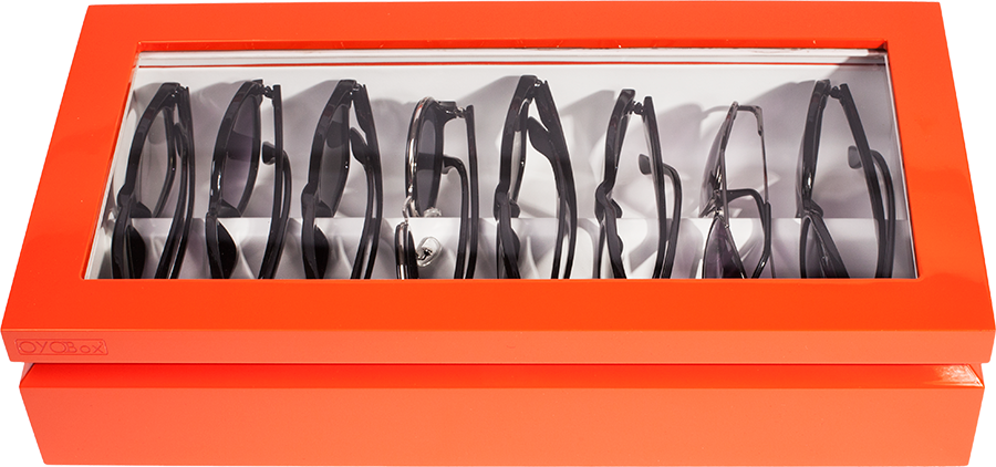 Orange Oyobox Maxi - Oyobox Luxury Eyeglass Eyewear Unisex Maxi Cherry Burl (900x422), Png Download