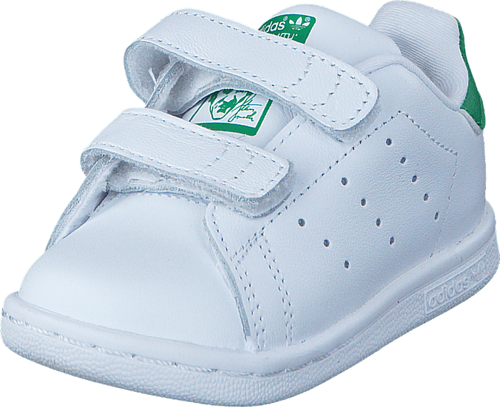 Adidas Originals Stan Smith Cf I Ftwr White/ftwr White/green - Adidas Originals Stan Smith Cf I Ftwr White/ftwr White/green, (705x573), Png Download