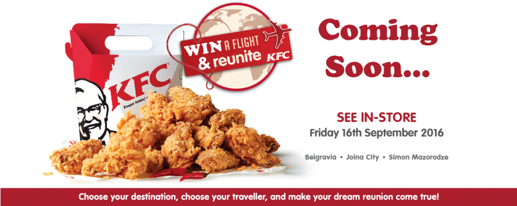 Http - //www - Kfc - Co - Zw/wp Win A Flight Coming - Food Comming Soon Png (1024x438), Png Download