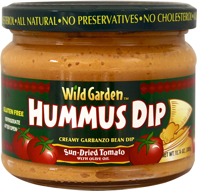 Roasted Sun-dried Tomato Hummus Dip - Wild Garden Sundried Tomato Hummus (864x864), Png Download