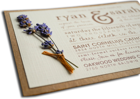 Digital Wedding Card - - Invitaciones Con Papel Kraft (602x400), Png Download