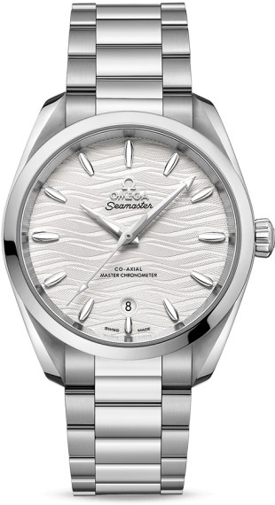 Ladies Omega Seamaster Aqua Terra 38mm Opaline Dial - Rolex Datejust 41 Bianco (509x700), Png Download