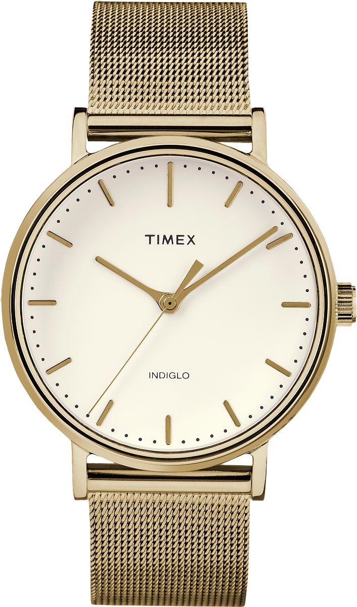 Fairfield 37mm Mesh Band Watch - Timex - Fairfield - Watches (silver Mesh / White Dial) (1000x1200), Png Download
