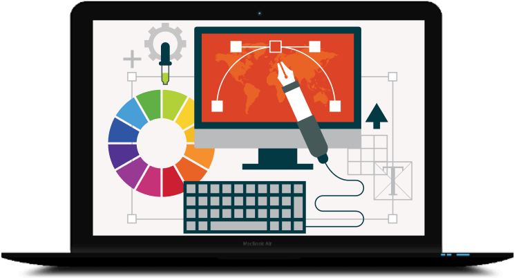 Web & Graphic - Web Design (900x439), Png Download