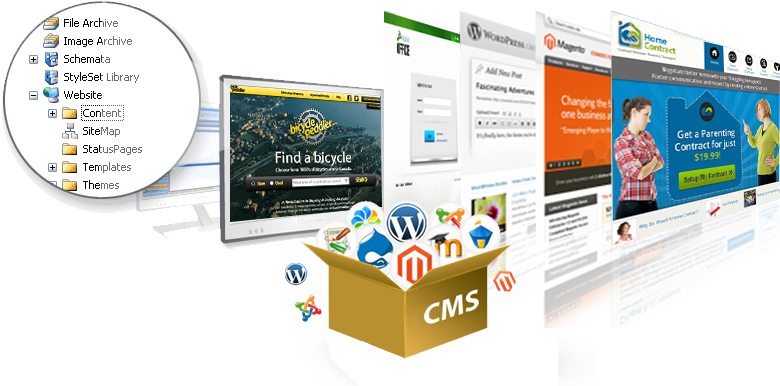 Misha Infotech Delivers Comprehensive, Seo Friendly - Cms Web Design (1100x452), Png Download