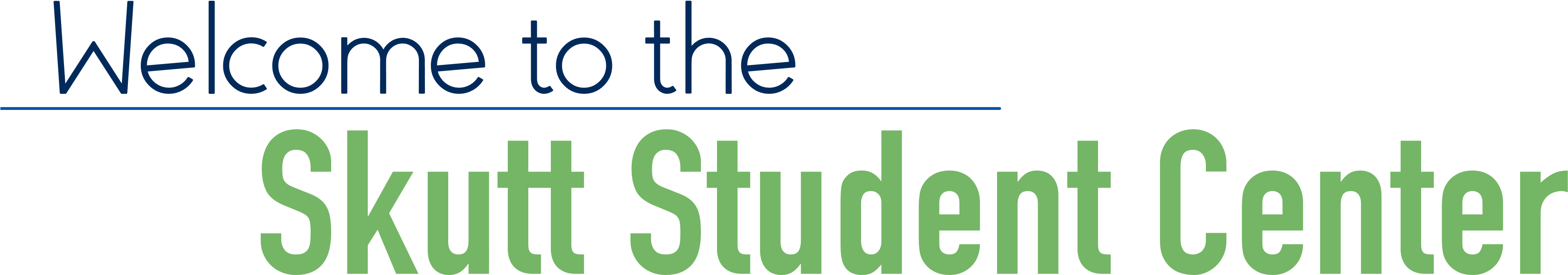 Welcome To The Skutt Student Center - Graphics (4000x900), Png Download