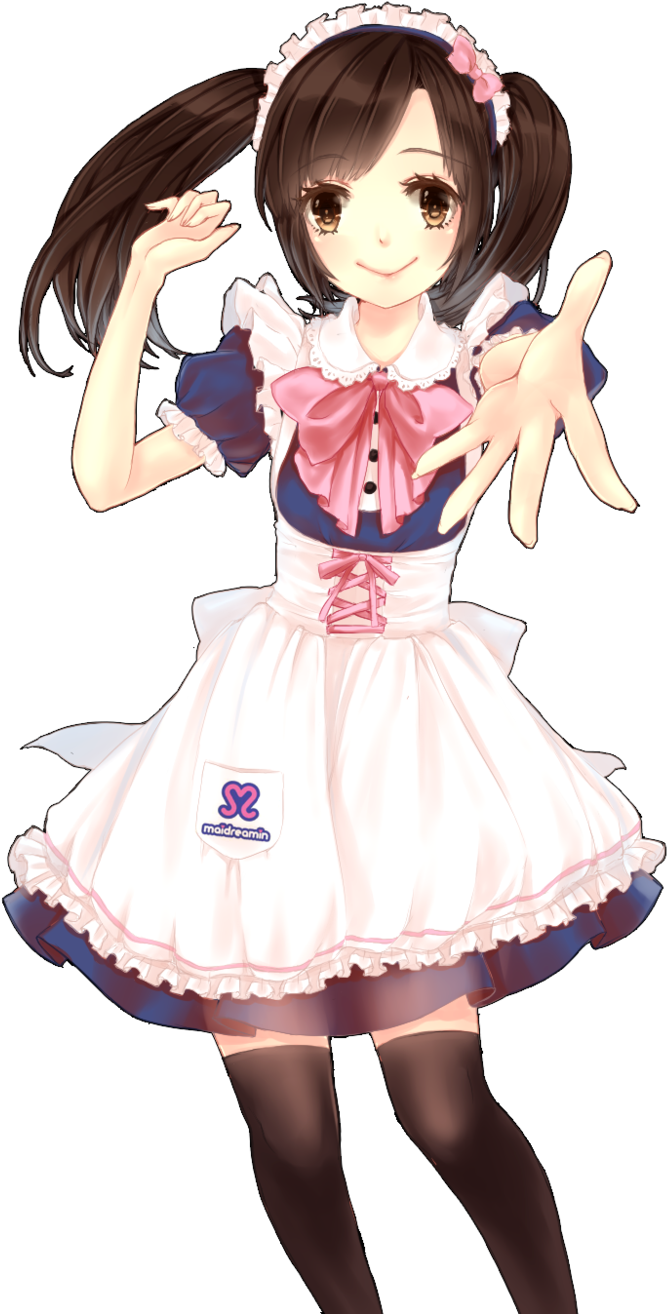 Maid Girl By Dontforgetp-d67yxx9 - Moe (1024x1365), Png Download