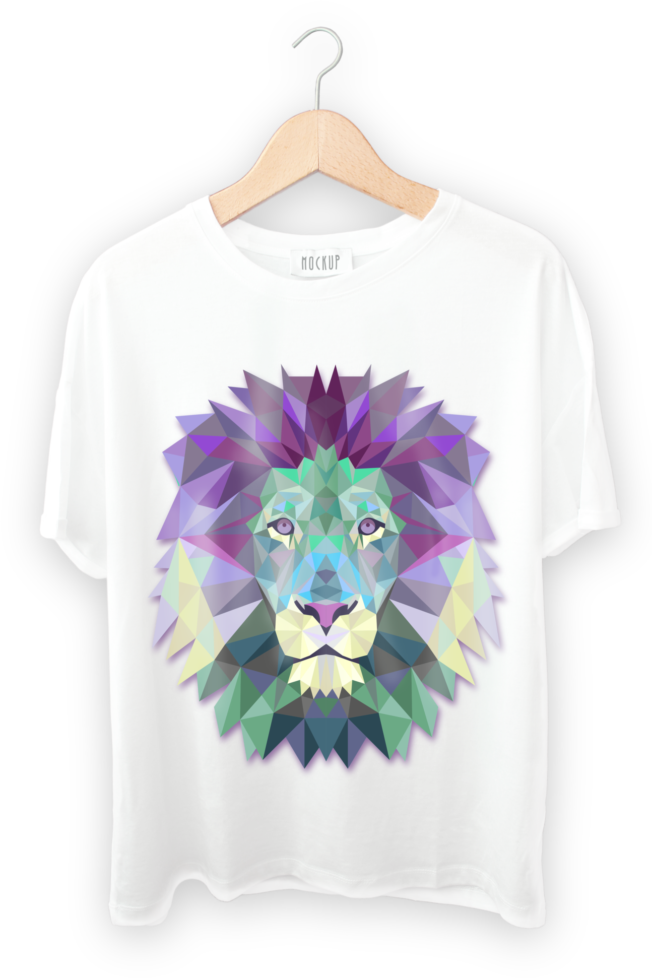 T Shirt Front Loin - Lion Art (2048x2048), Png Download