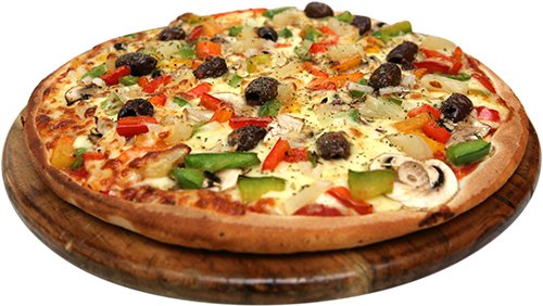 Vegetarian Pizza - California-style Pizza (500x292), Png Download