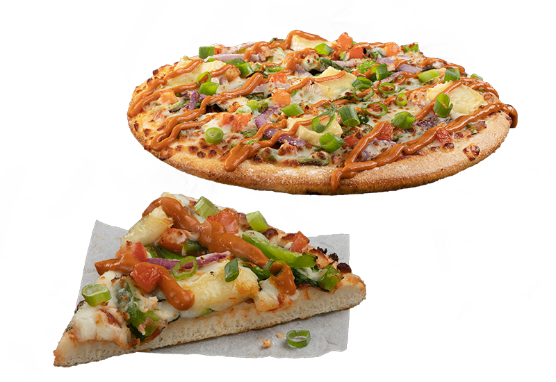 Garden Veg With Butter Sauce - Pizza (800x550), Png Download