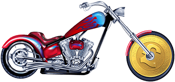 A 'hog'-style Motorbike - Cheap Motorbike (440x290), Png Download