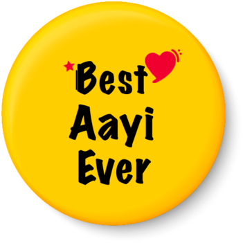 Best Aayi Ever I Mothers Day Gift Fridge Magnet - Bhai Bhai Png Text (450x480), Png Download