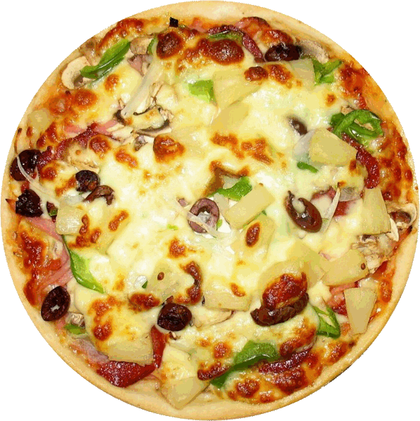 Image-236 - Onion Capsicum Mushroom Pizza (600x602), Png Download