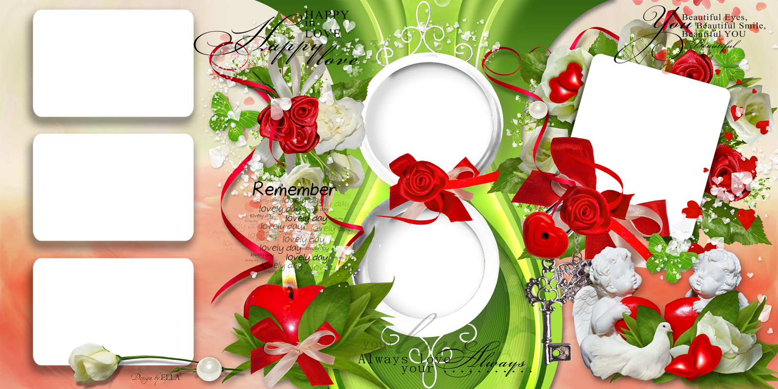 Wedding Photo Frame Png Background (1600x800), Png Download