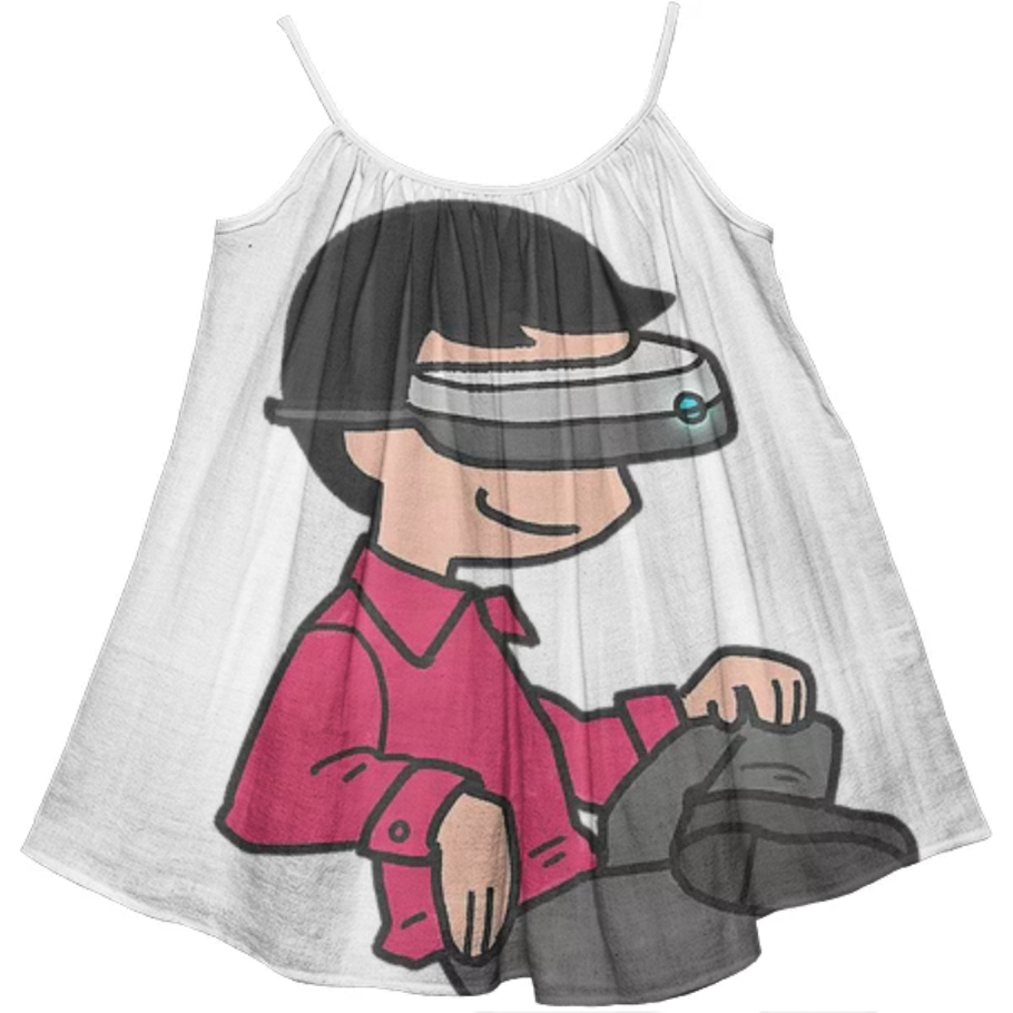 Kids Tent Dress $60 - Vr Headset Vr Cartoon Png (910x910), Png Download