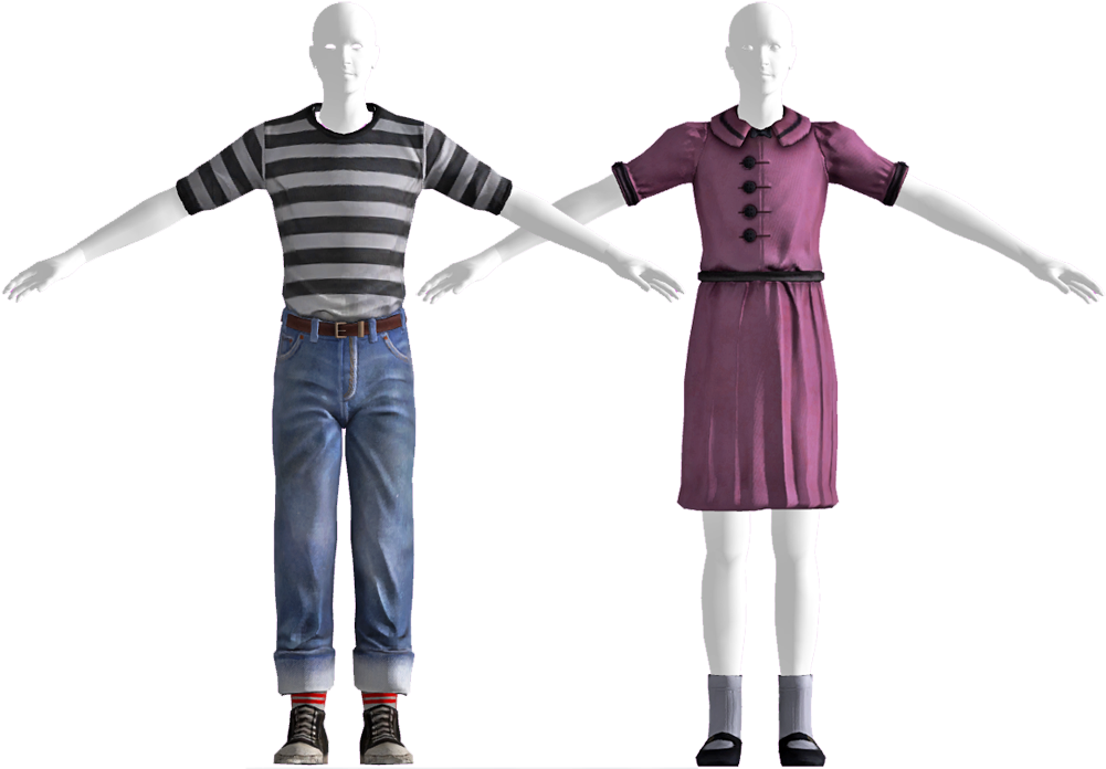 Pre War Kids Outfit - Fallout New Vegas Cowboy Outfit (1000x714), Png Download