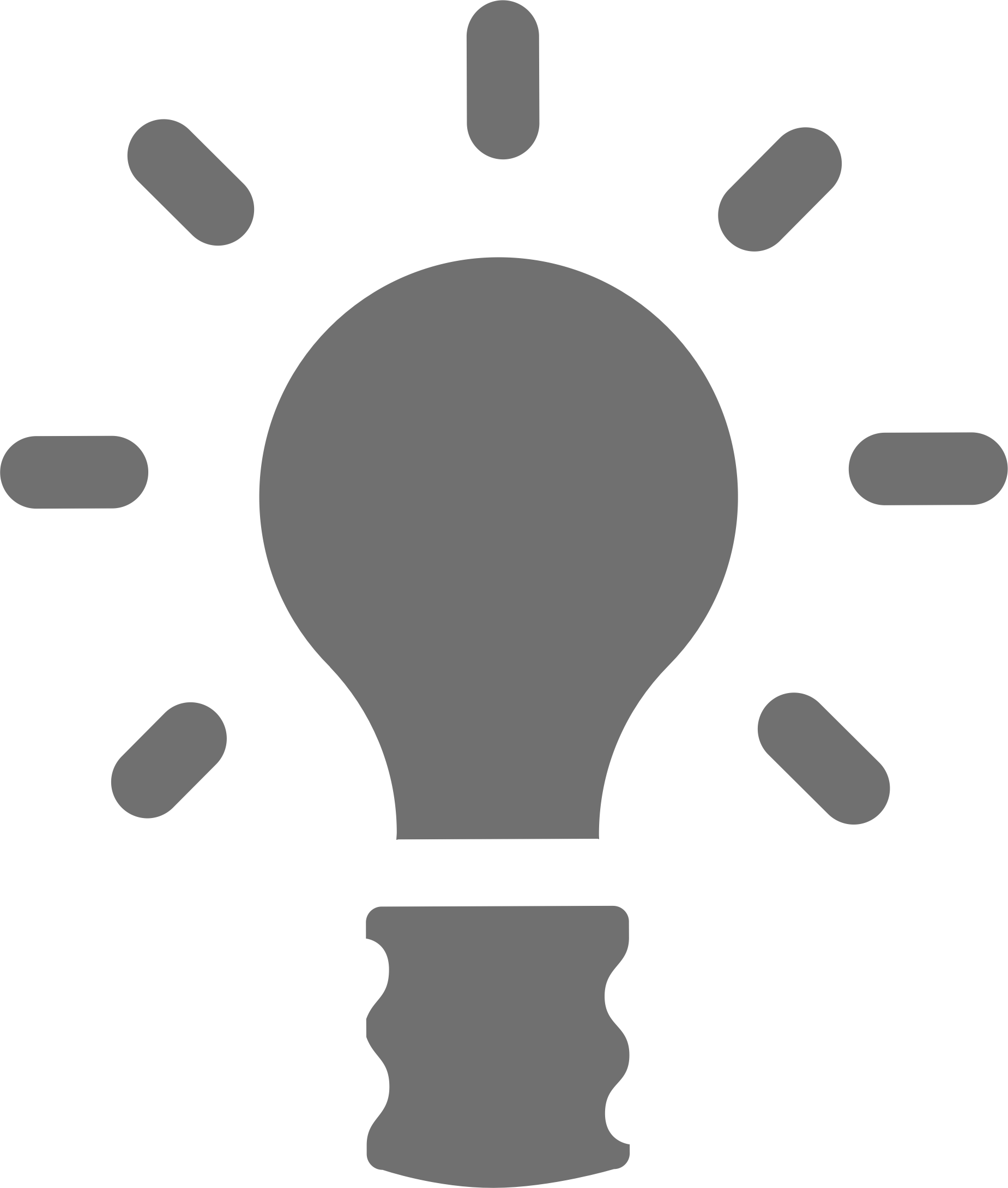 This Free Icons Png Design Of Ampoule Lamp (1849x2177), Png Download