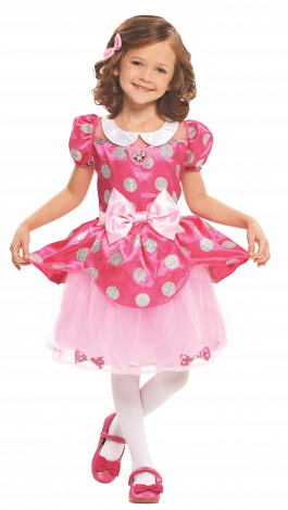 Minnie's Happy Helpers Bowdazzling Dress - Just Play Disney Junior Minnie Mouse Bow Costume Dress (265x470), Png Download
