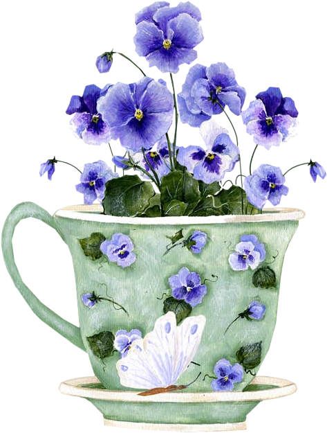 Fleurs Des Pensees - Xicaracom Flores Png (518x666), Png Download
