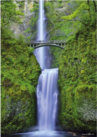 Waterfalls - Wfs099 - Multnomah Falls (480x480), Png Download