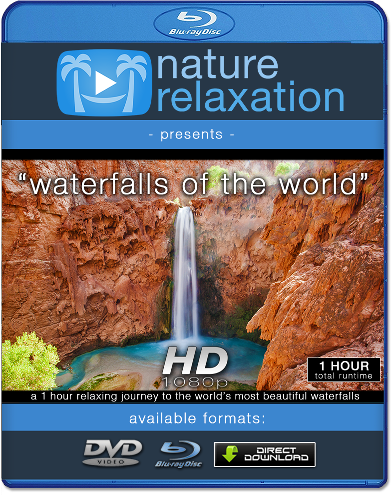 "waterfalls Of The World" Hd Nature Relaxation Video - Mooney Falls (1000x1000), Png Download