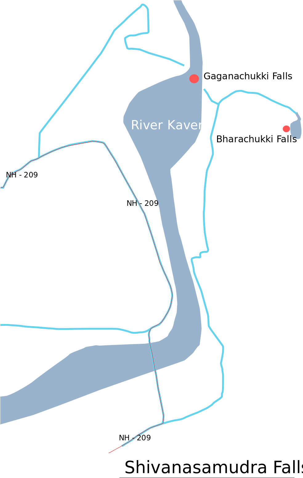 Sivanasamudra Water Falls En - Shivanasamudra Falls (983x1600), Png Download