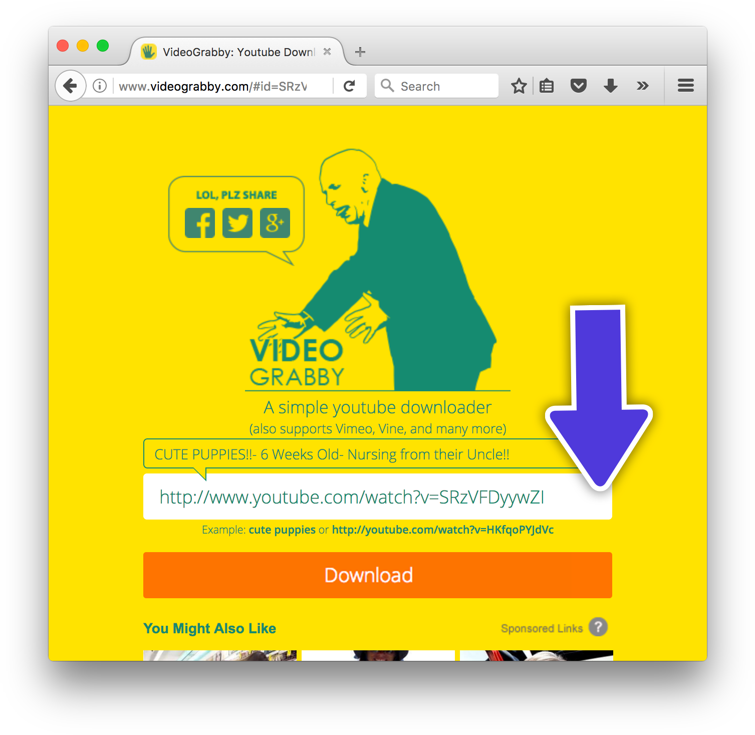 Here Is How To Download A Video From Youtube - Videograbby (1538x1490), Png Download