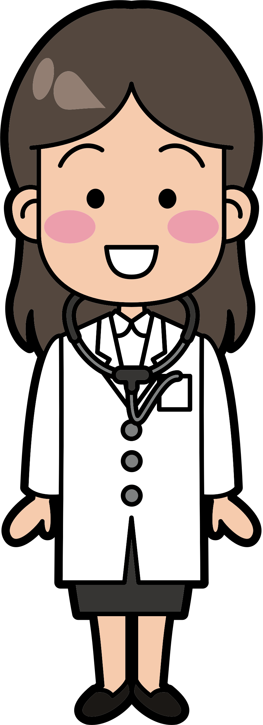 Female Doctor Big Image Png - Female Doctor Clipart (868x2385), Png Download