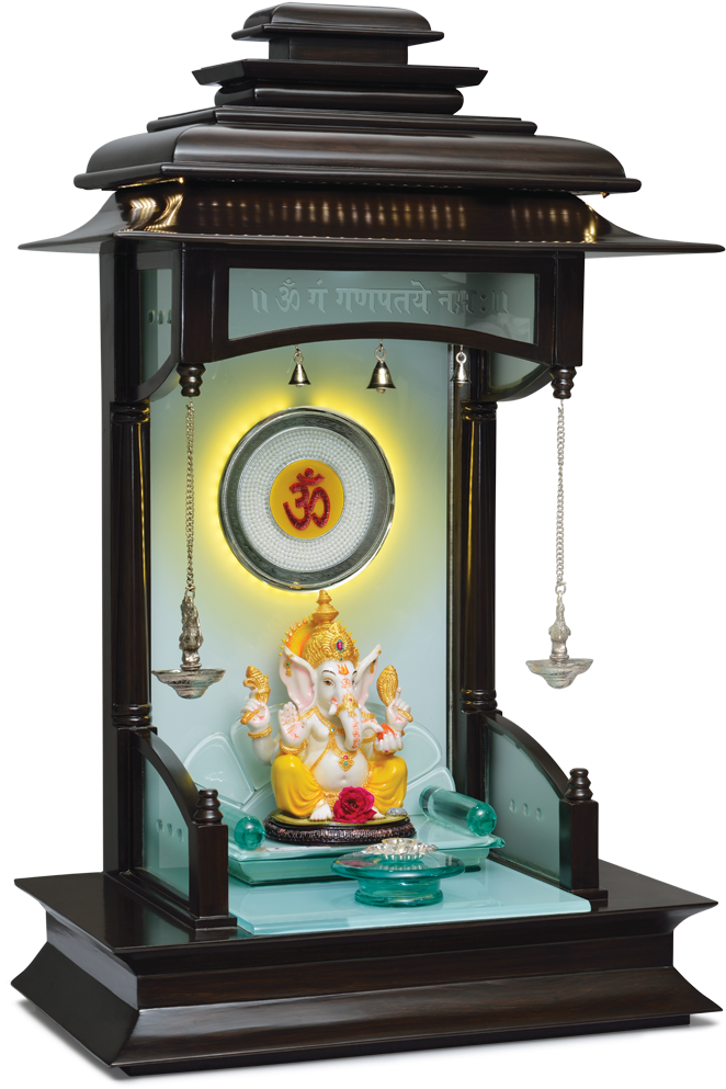 Ganesh Ji Handicrafts Home Temple/ Wooden Temple/ Pooja - Pooja Mandir For Home (780x1056), Png Download