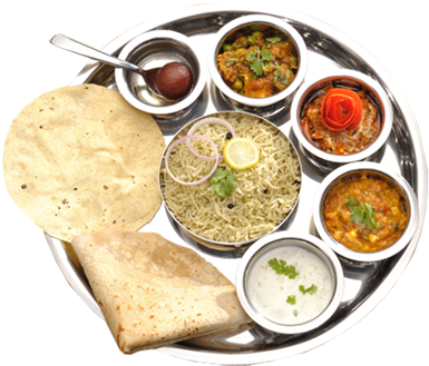 Download Dalchini Veg Thali - Veg Thali Images Hd PNG Image with No  Background 