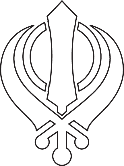 Sikh - Sikh Symbol White Png (432x577), Png Download