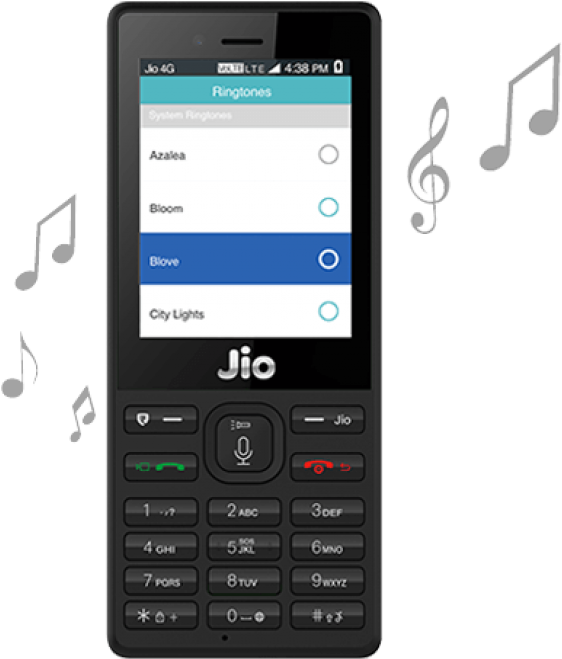 Jio Keypad Feature Phone Black - Jio Phone 2 Png (800x727), Png Download