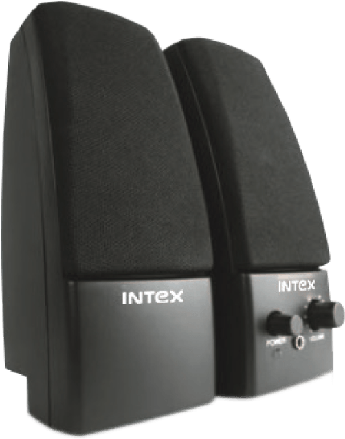 Intex It-350 Computer Multimedia Speaker 2.0 (524x650), Png Download