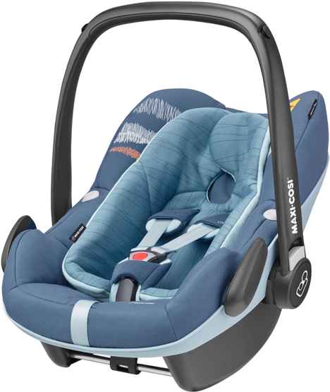Maxi-cosi Pebble Plus Frequency Blue (533x600), Png Download